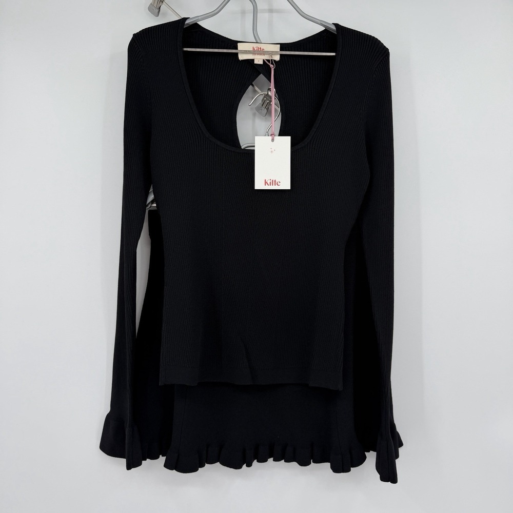 Kilte Collection Nelly Long Sleeve Top & Raleigh Ruffle Skirt in Black 2 M $610